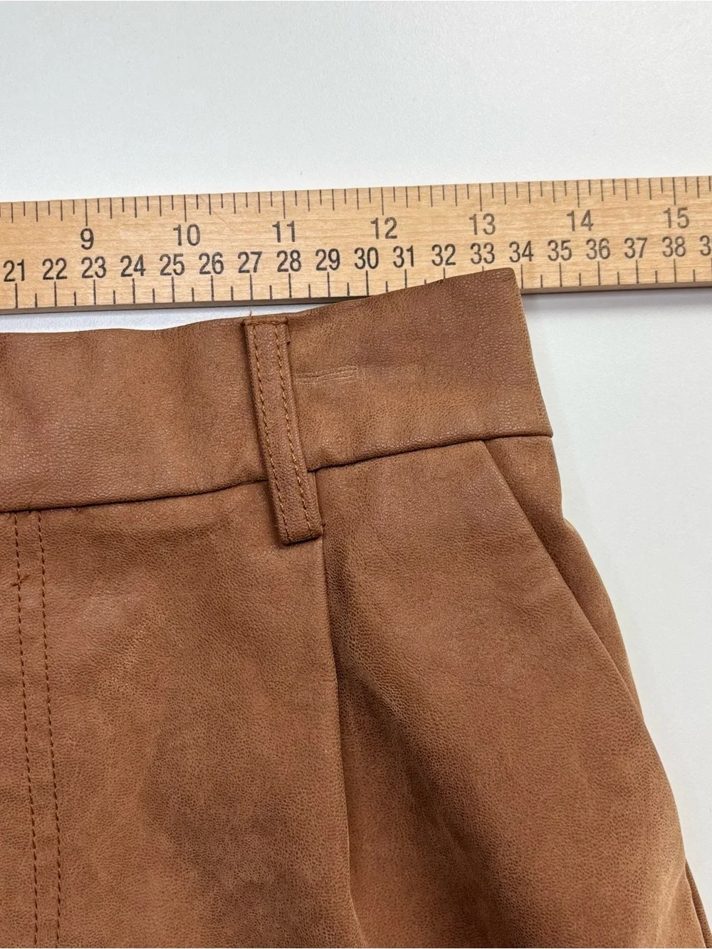 Free People Roma Vegan Suede Shorts Brown High Rise XS